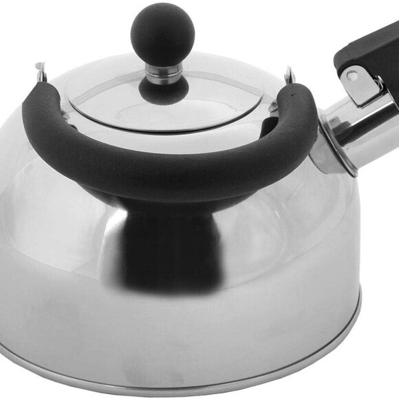 Home 2 Quart Whistling Tea Kettle, Stainless Steel Stovetop Kettle for Gas - Picture 6 of 12
